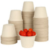 Plant fiber portion cups