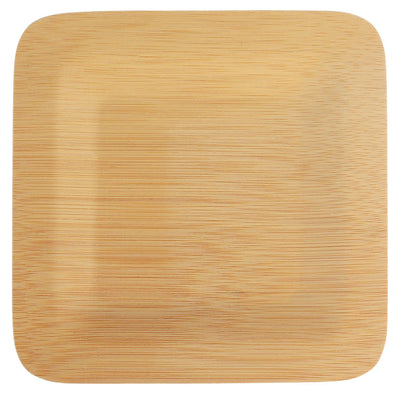 Bamboo Veneer Square Plates