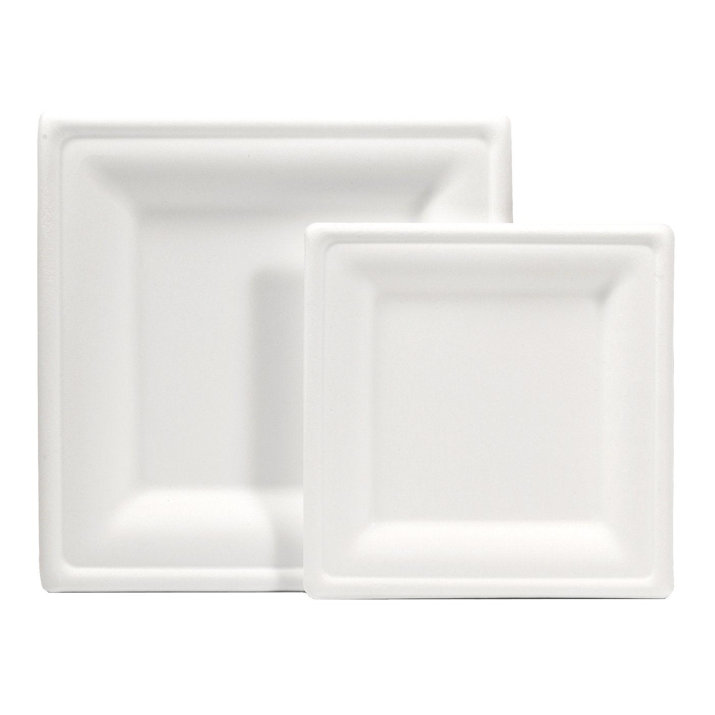 Bagasse Fiber Plates - Square